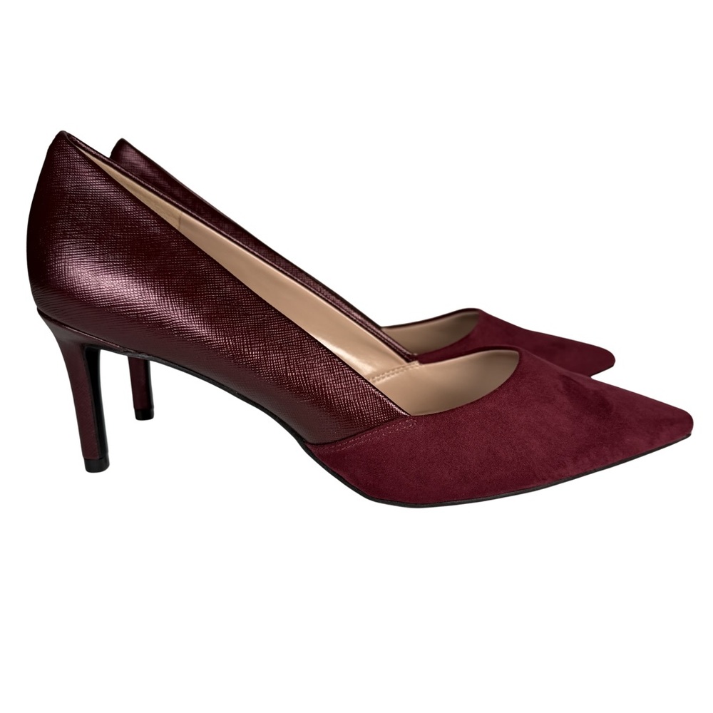 Kelly & Katie Zariya Burgundy Pointed Toe Pumps Size 10